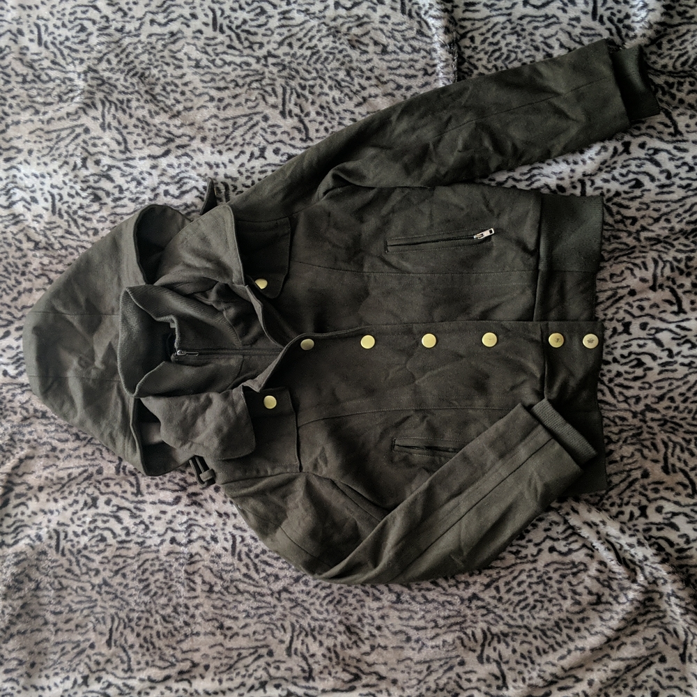 Wool bomber coat - Picture 2 of 10